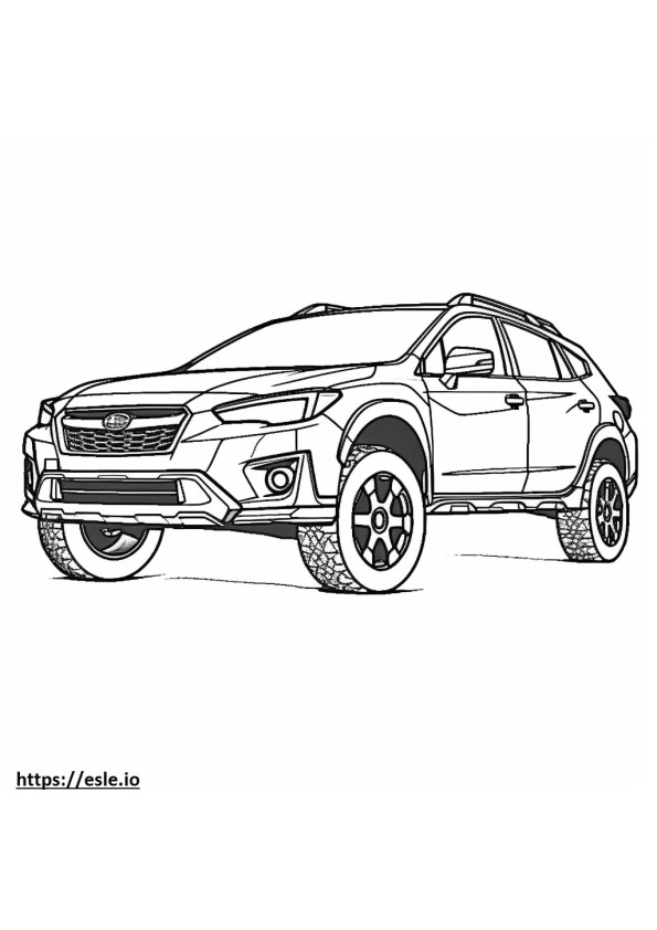 Subaru Crosstrek AWD coloring page