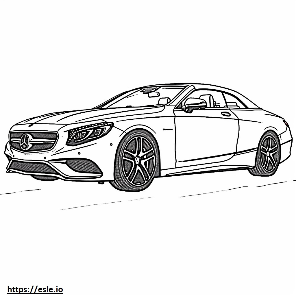 Mercedes-Benz S65 AMG Coupe coloring page
