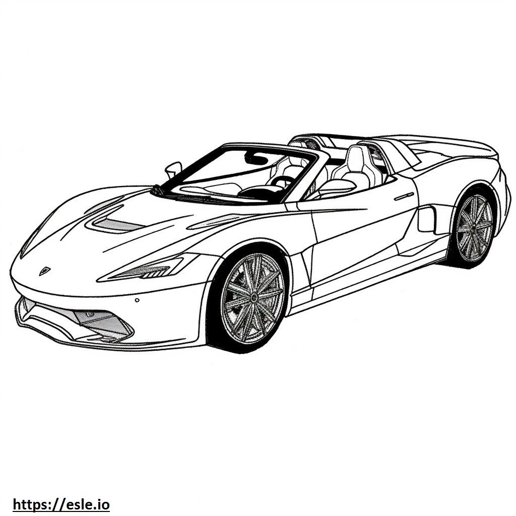 Lamborghini Huracan Spyder 2WD coloring page