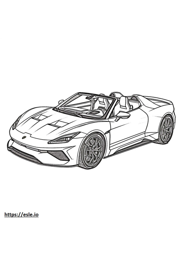 Lamborghini Huracán Spyder 2WD para colorear e imprimir