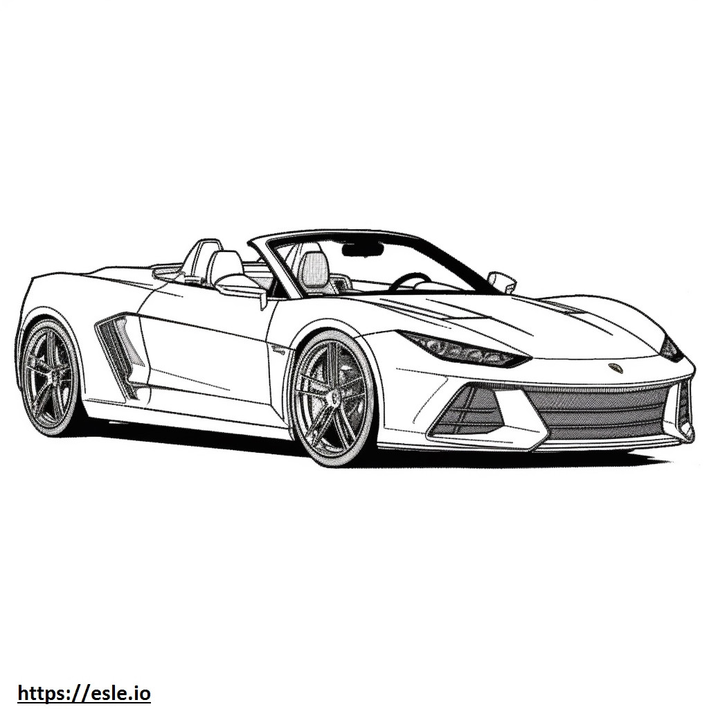 Lamborghini Huracán Spyder 2WD para colorir