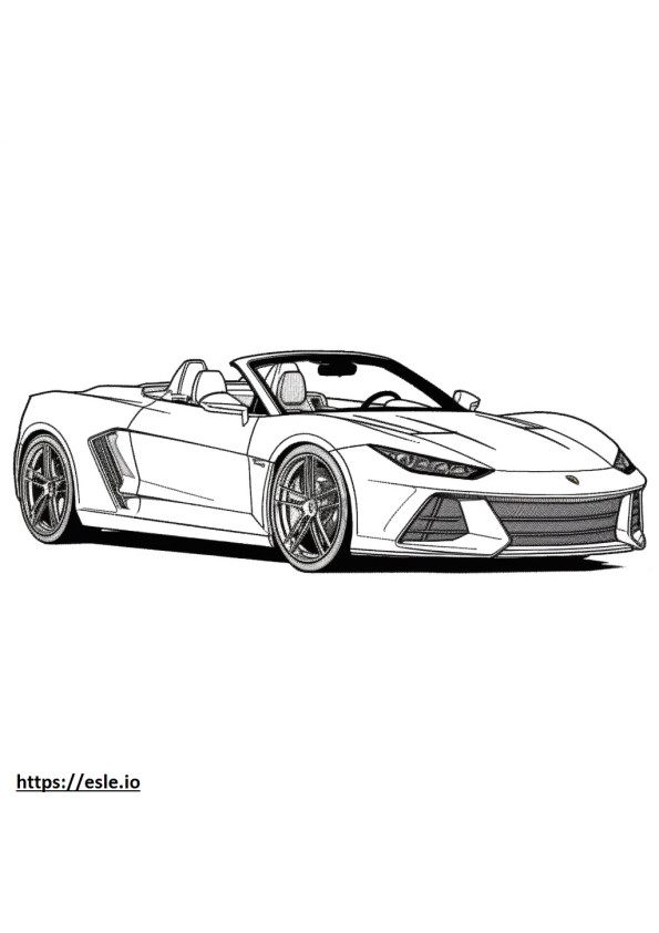Lamborghini Huracan Spyder 2WD coloring page