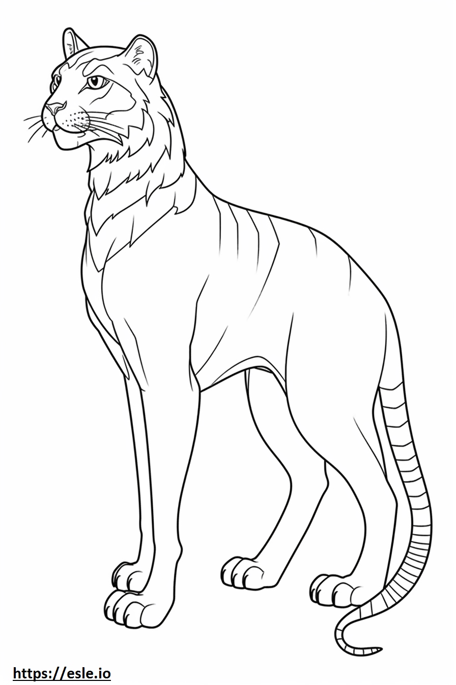 Egyptian Mau Full Body Coloring Page