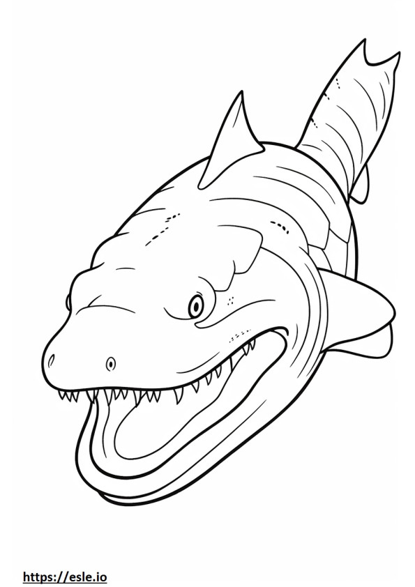 Viper Shark (dogfish) cute coloring page