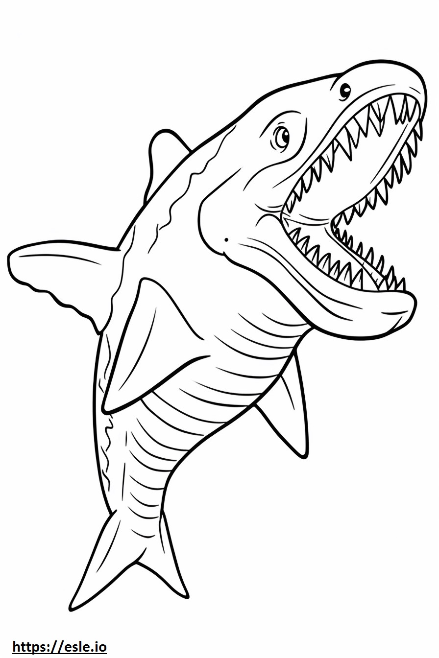 Viper Shark (haira) söpö värityskuva