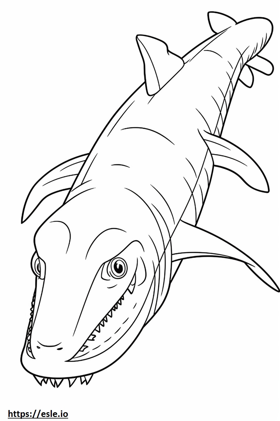 Coloriage Requin vipère (aiguillat) mignon à imprimer