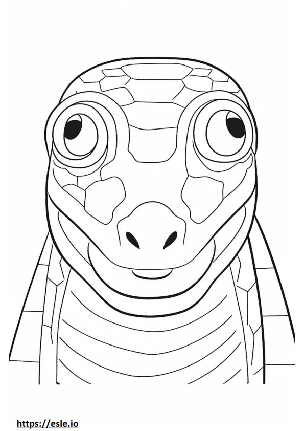 Fața de șopârlă de sticlă de colorat