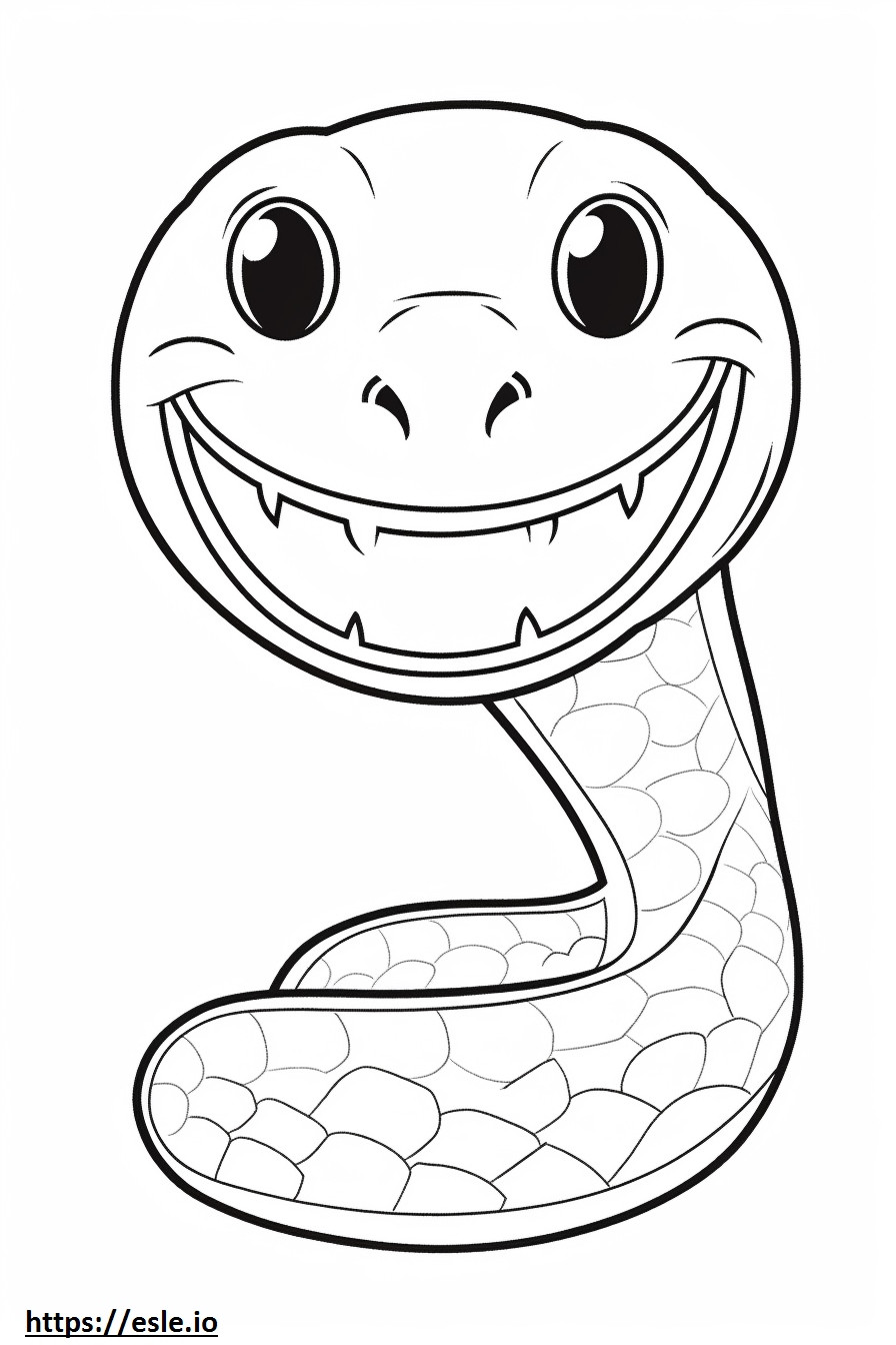 Glass Lizard face coloring page