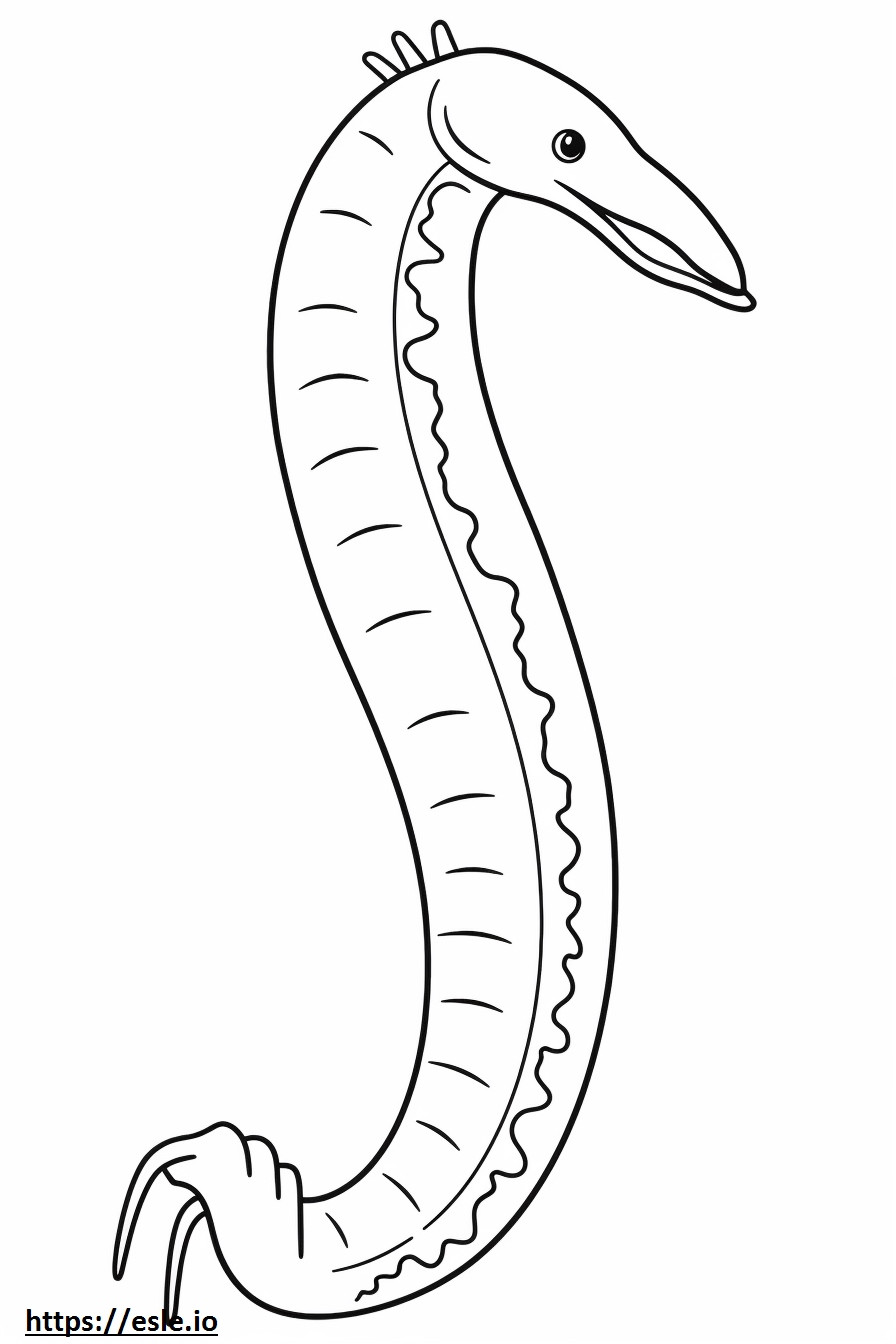 Lamprey full body coloring page