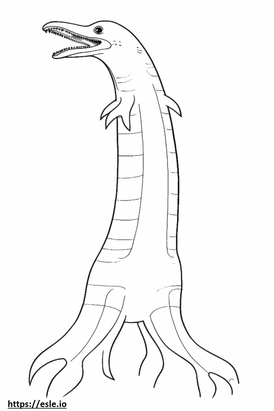 Lamprey full body coloring page