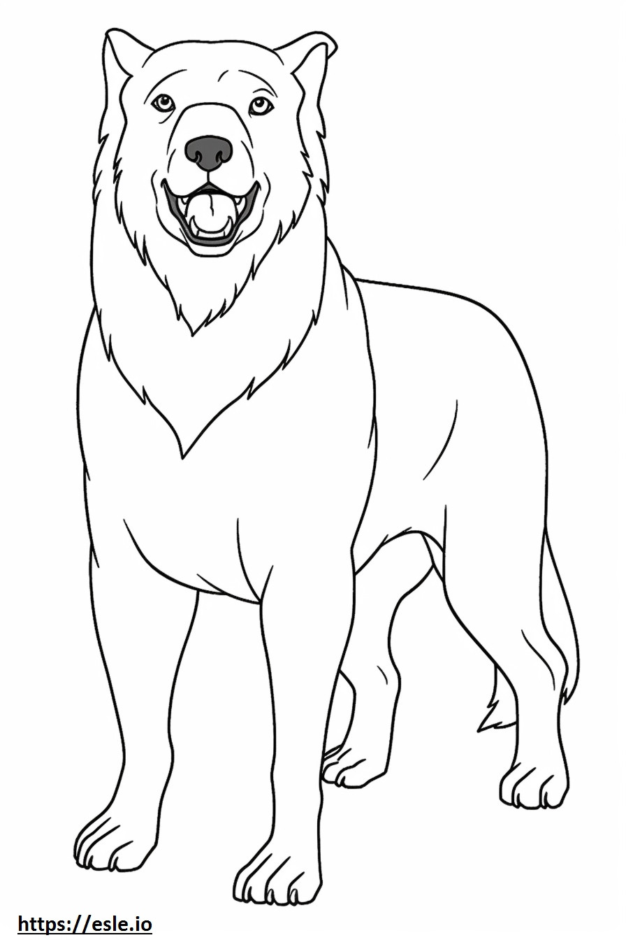 Rottweiler cute coloring page