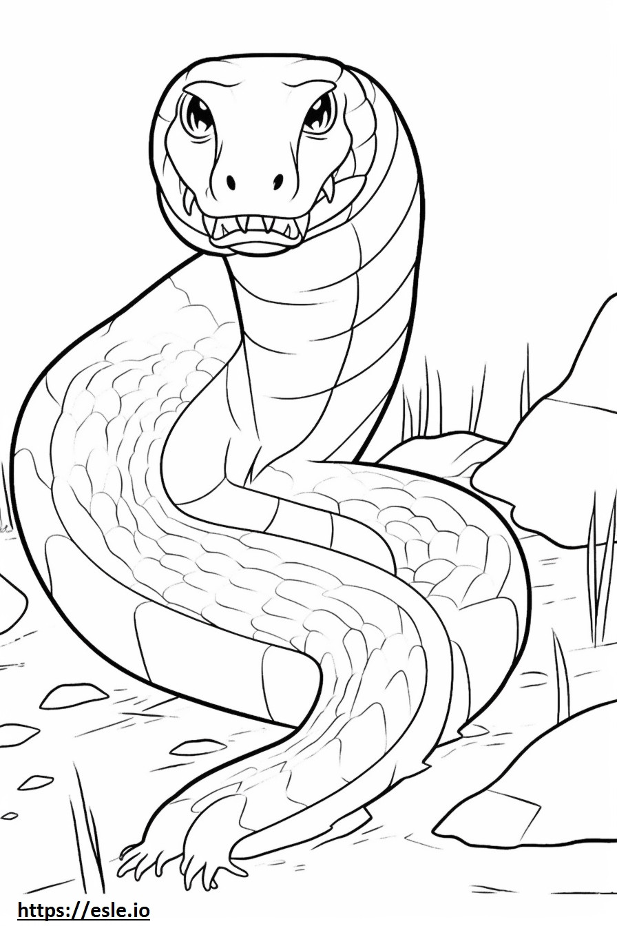 Eastern Racer cute coloring page