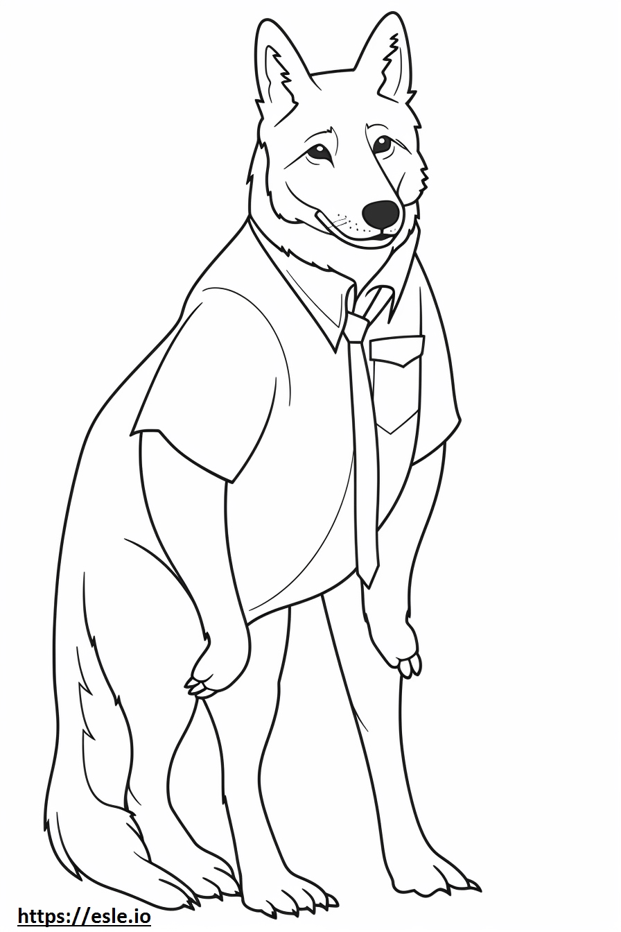 Rottsky cute coloring page