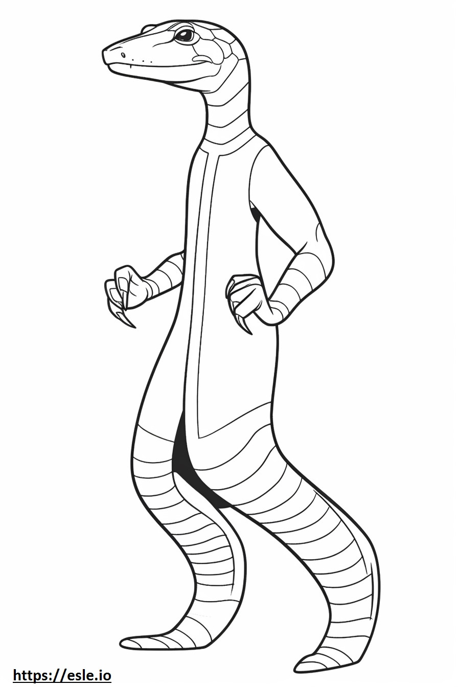 Stiletto Snake full body coloring page