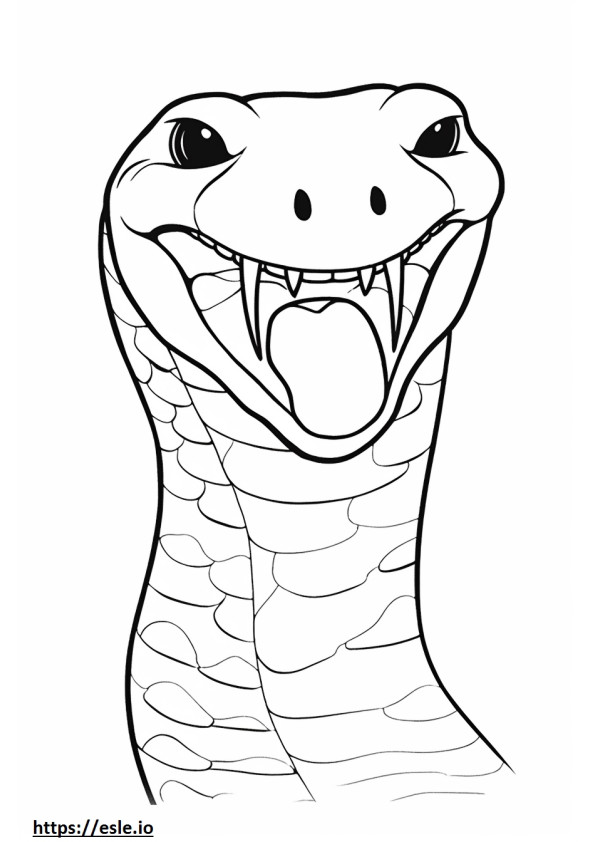 Rubber Boa face coloring page