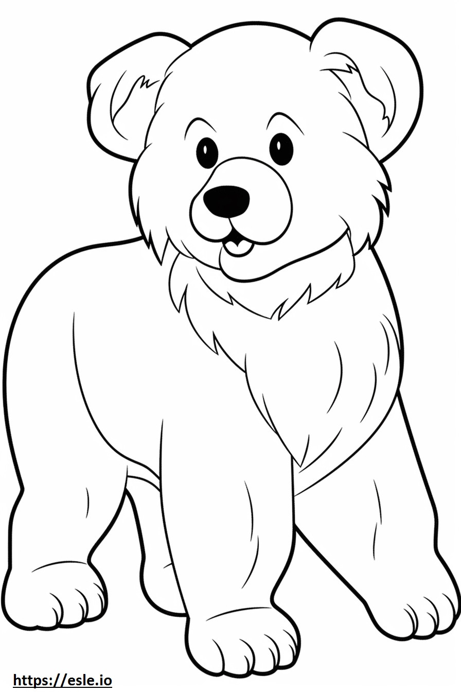 Maltese cute coloring page