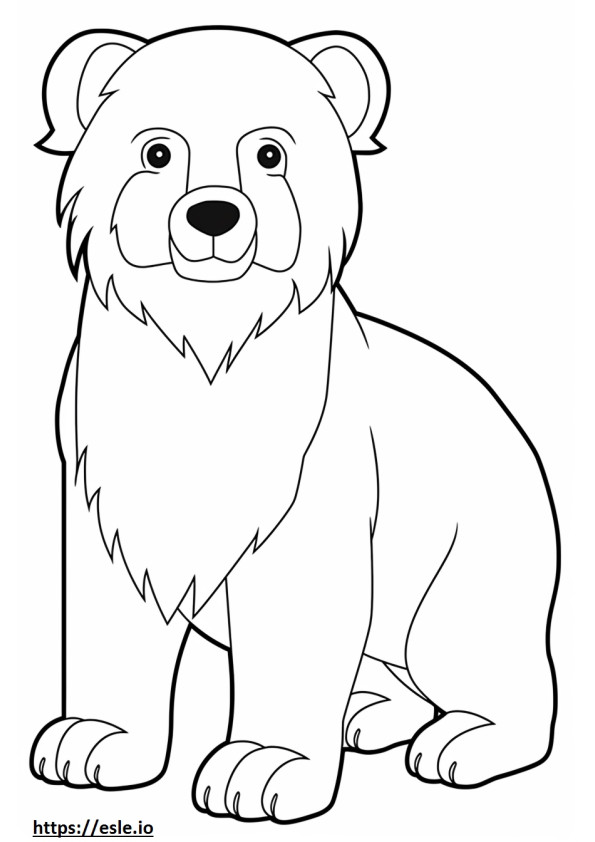 Maltese cute coloring page