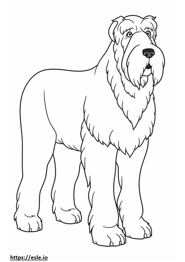 Giant Schnauzer cute coloring page