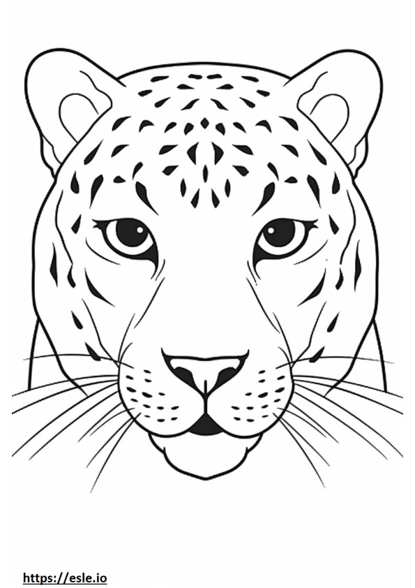 Persian face coloring page