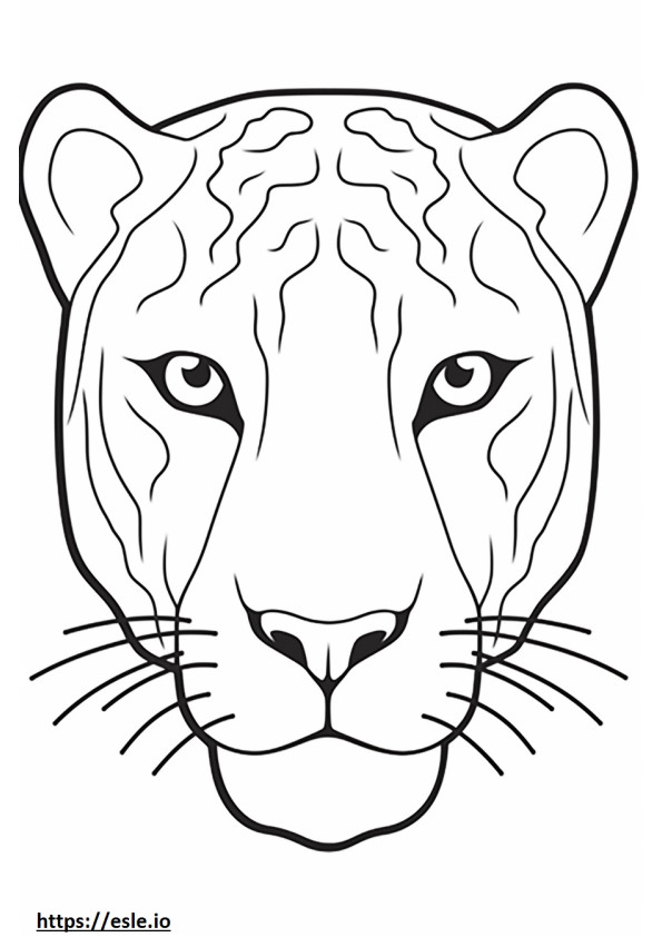 Persian face coloring page