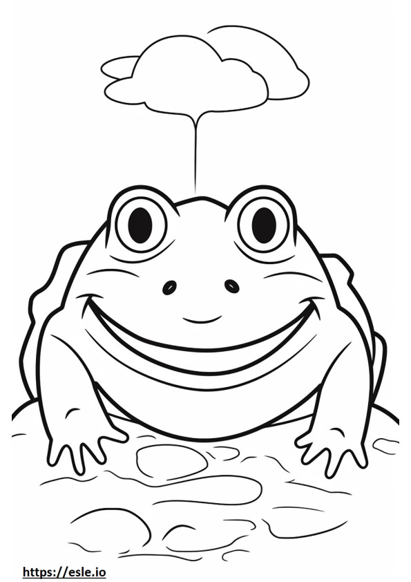 砂漠の雨蛙の顔 ぬりえ - 塗り絵