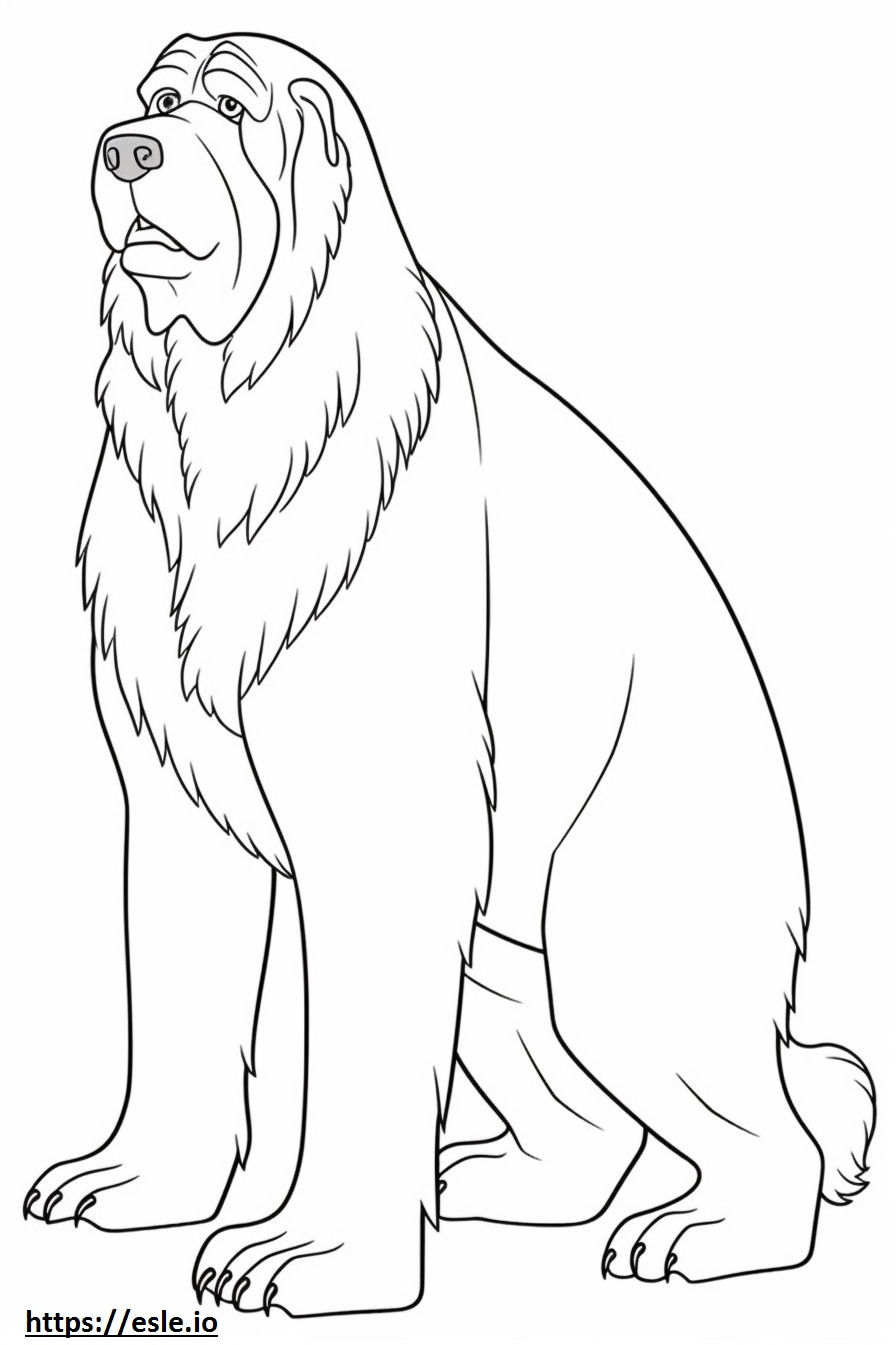 Otterhound full body coloring page