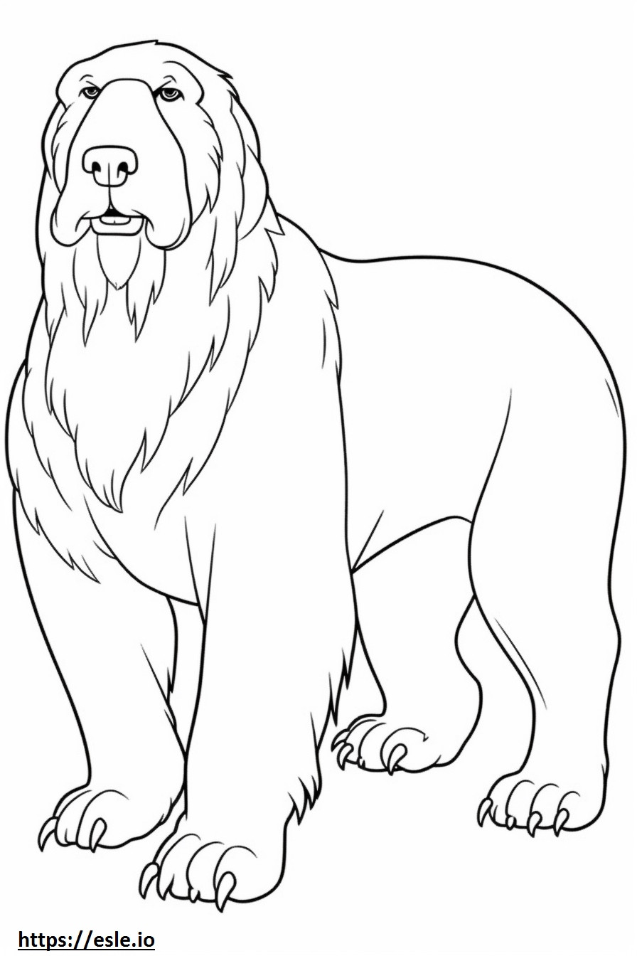 Otterhound full body coloring page