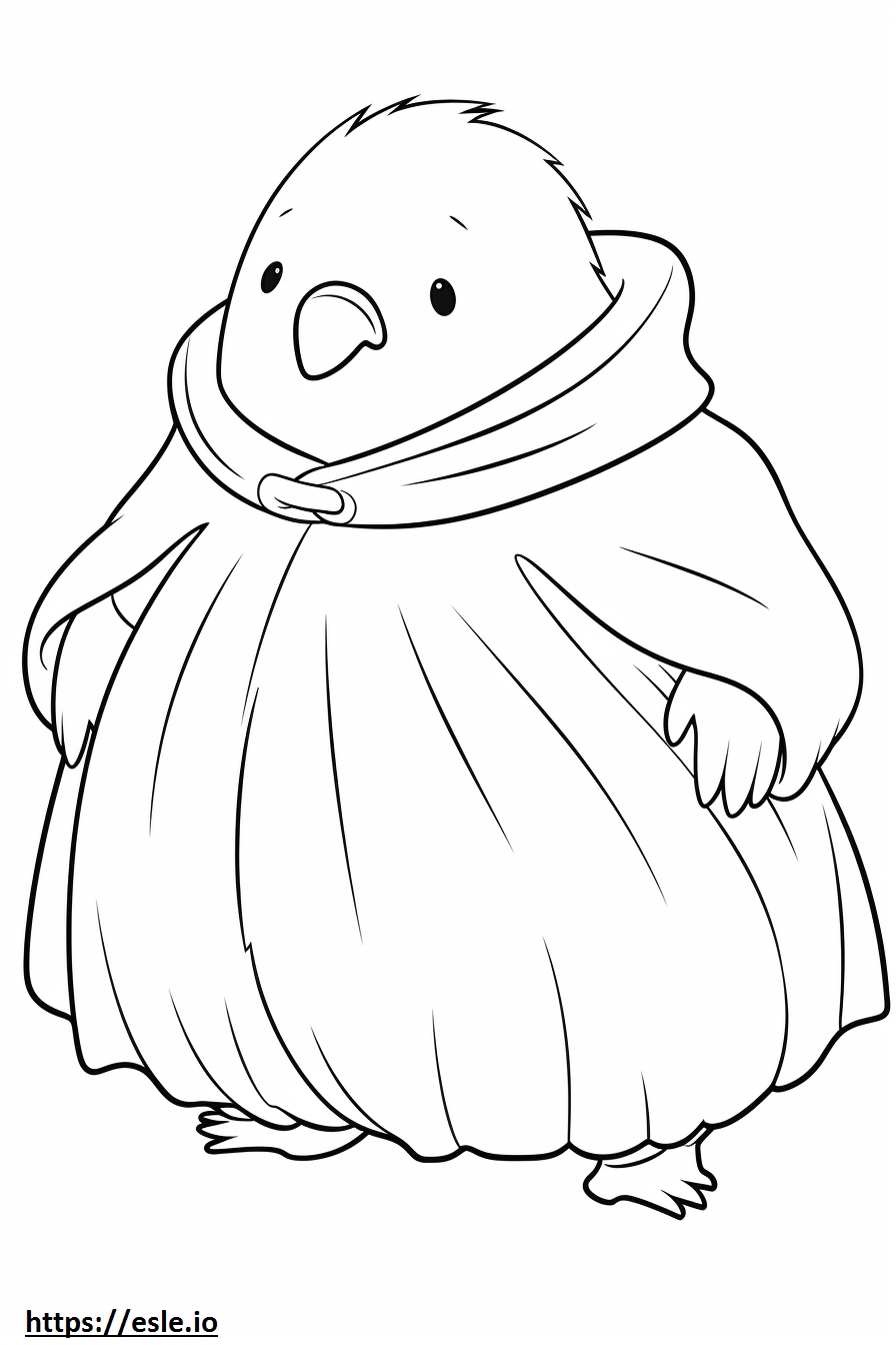 Golden Mole Kawaii coloring page