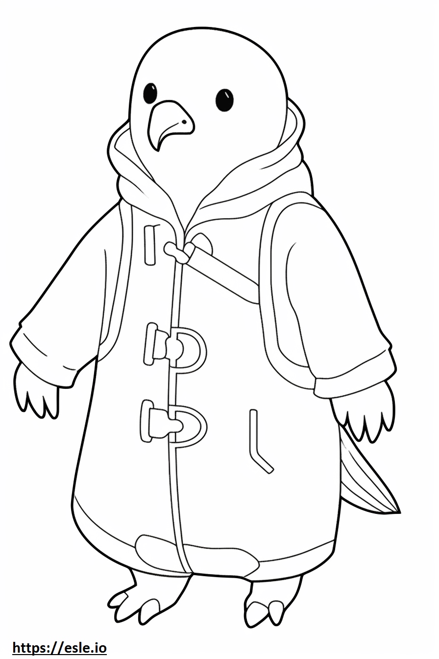 Golden Mole Kawaii 2 coloring page