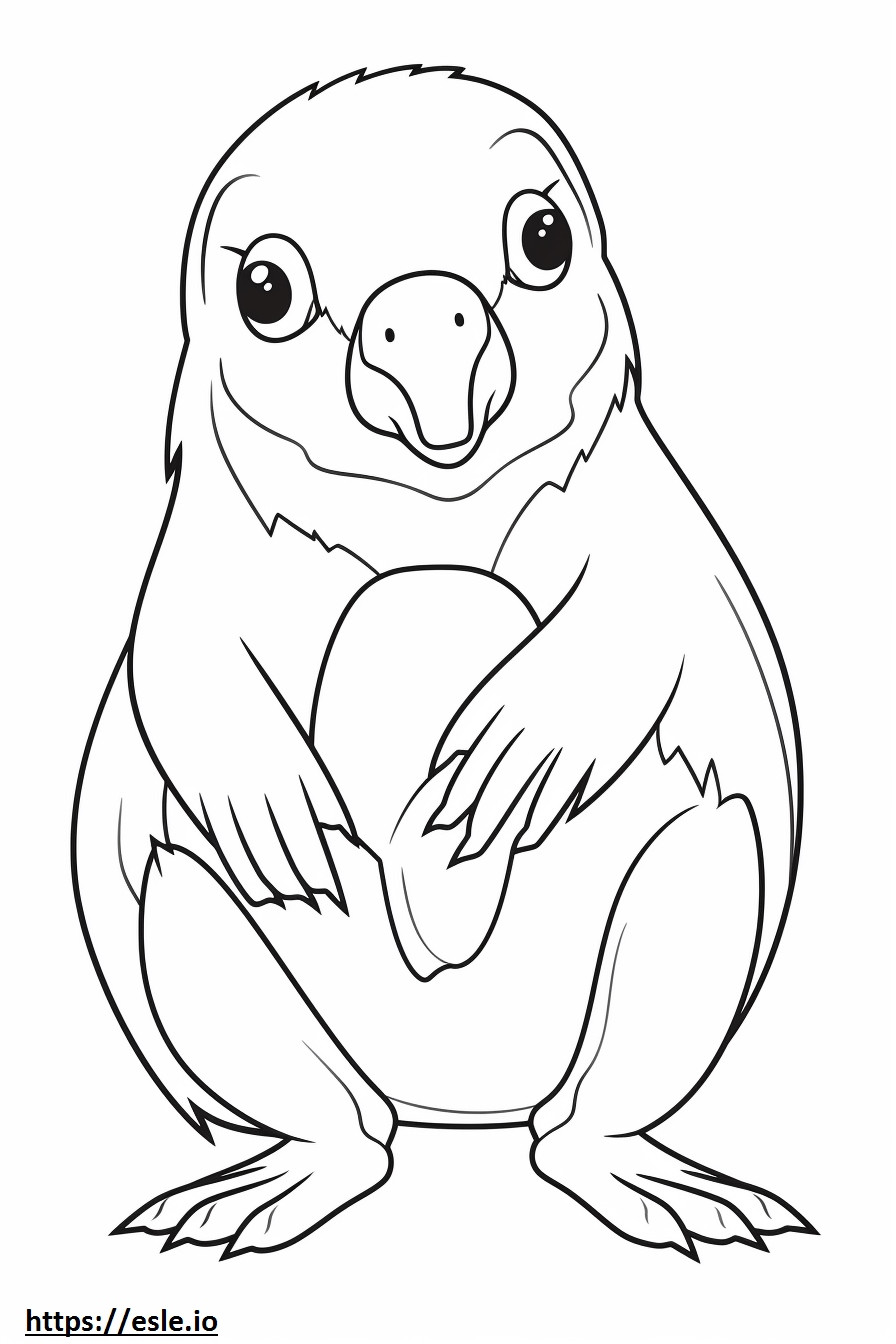 Pomeagle cute coloring page