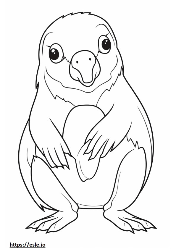 Pomeagle cute coloring page