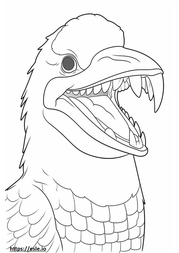 Laughing Kookaburra face 1