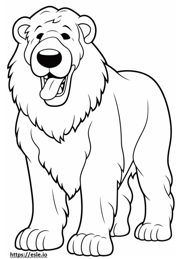 Shepadoodle cute coloring page