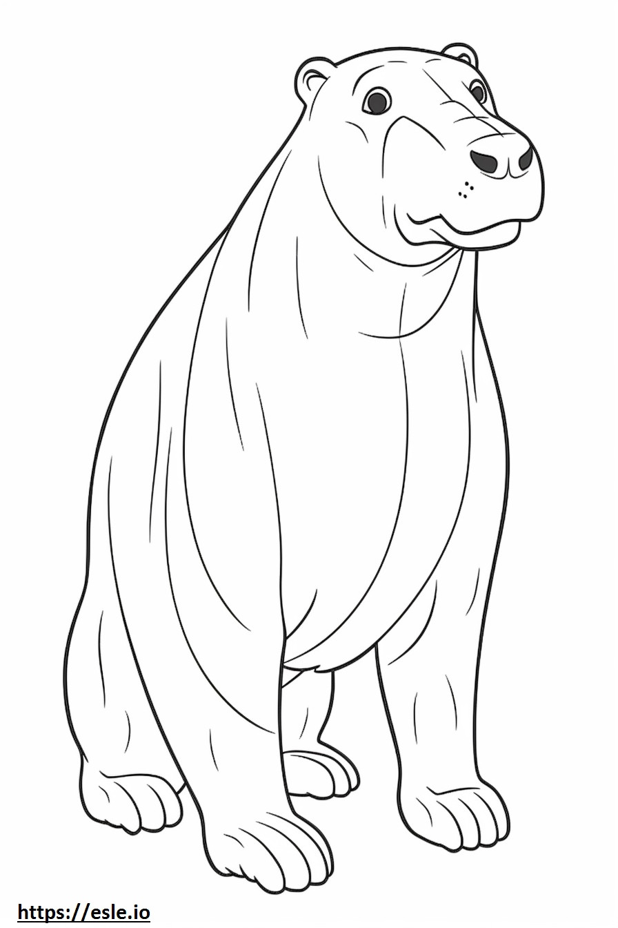 Great Danoodle full body coloring page