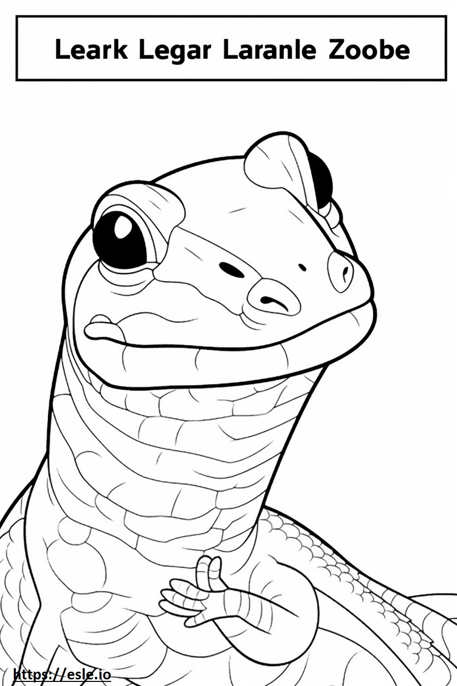 Lazarus Lizard face coloring page