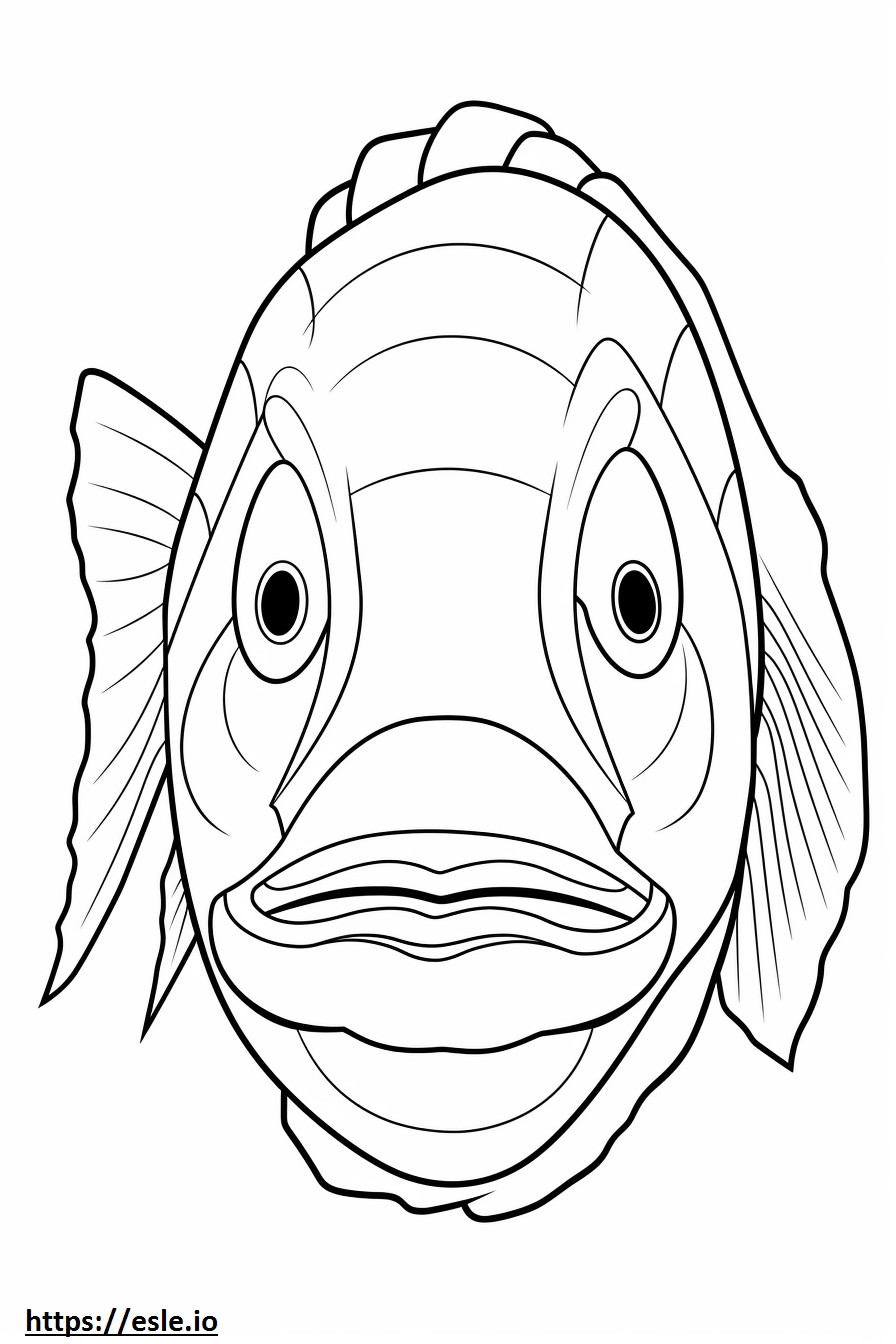 Stoplight Loosejaw face coloring page