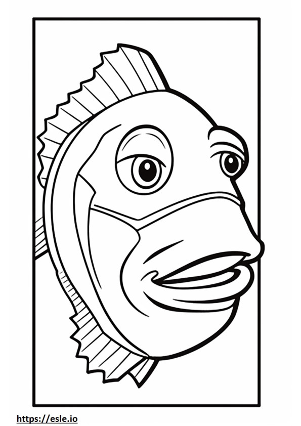 Stoplight Loosejaw face coloring page