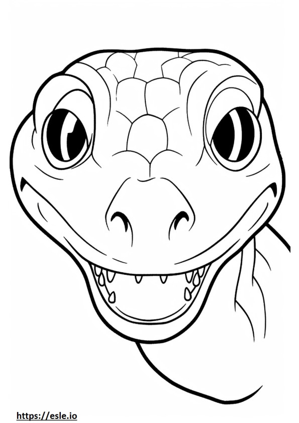Australisches Gecko-Gesicht ausmalbild