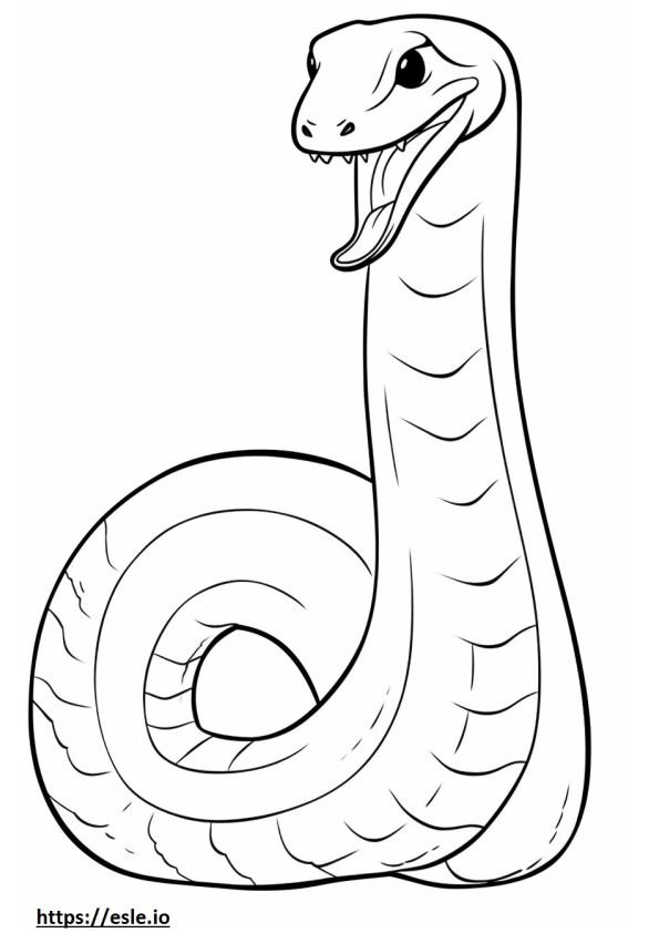 Köpős Cobra aranyos szinező