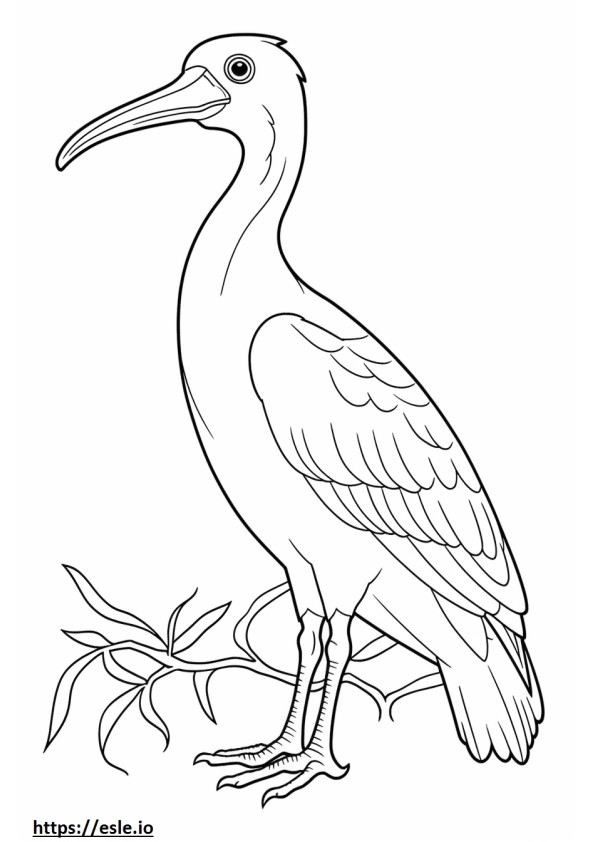 Dromornis stirtoni süß ausmalbild