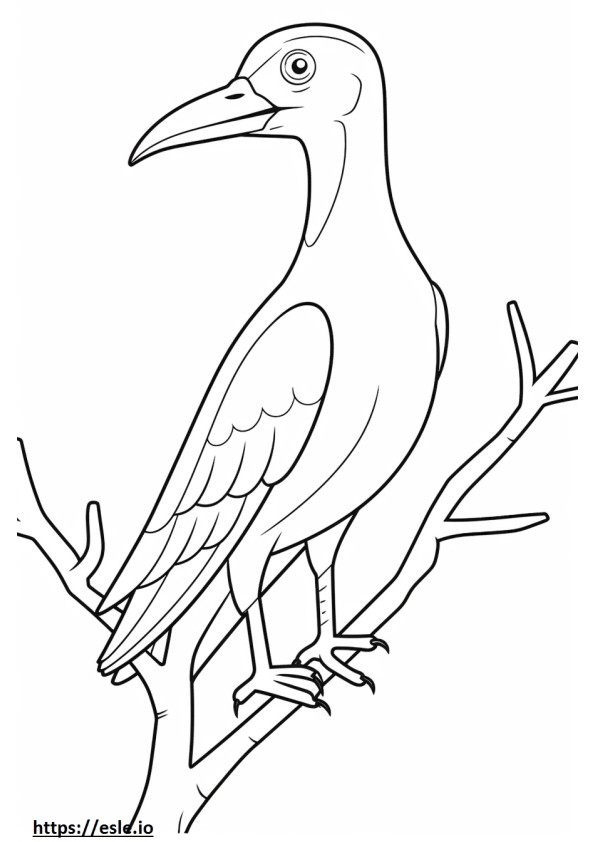 Dromornis stirtoni süß ausmalbild