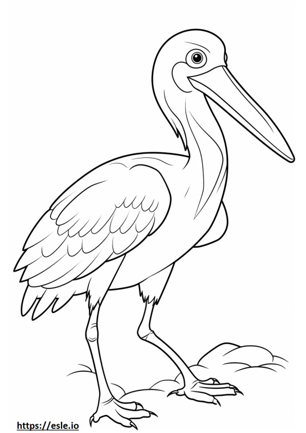 Dromornis stirtoni söpö värityskuva