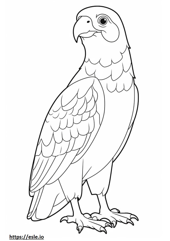 Peagle full body coloring page