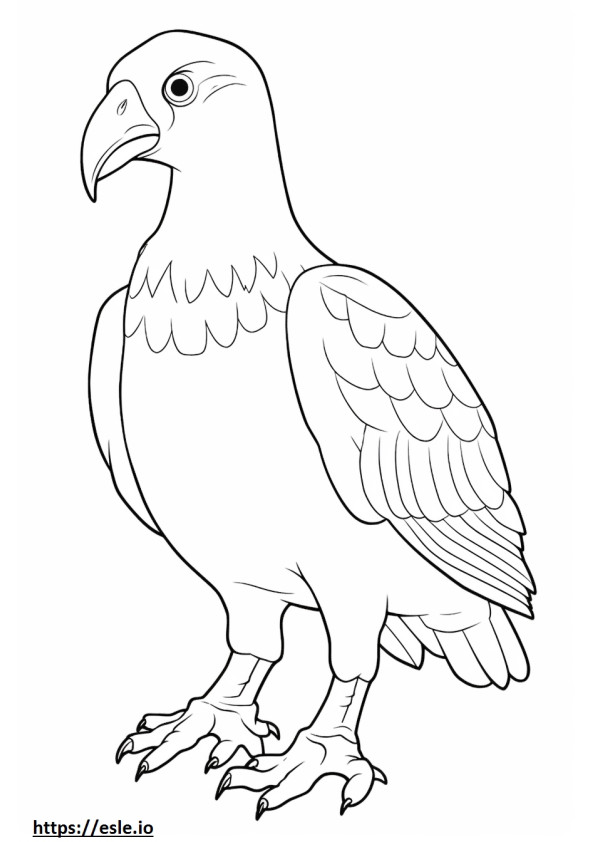 Peagle full body coloring page