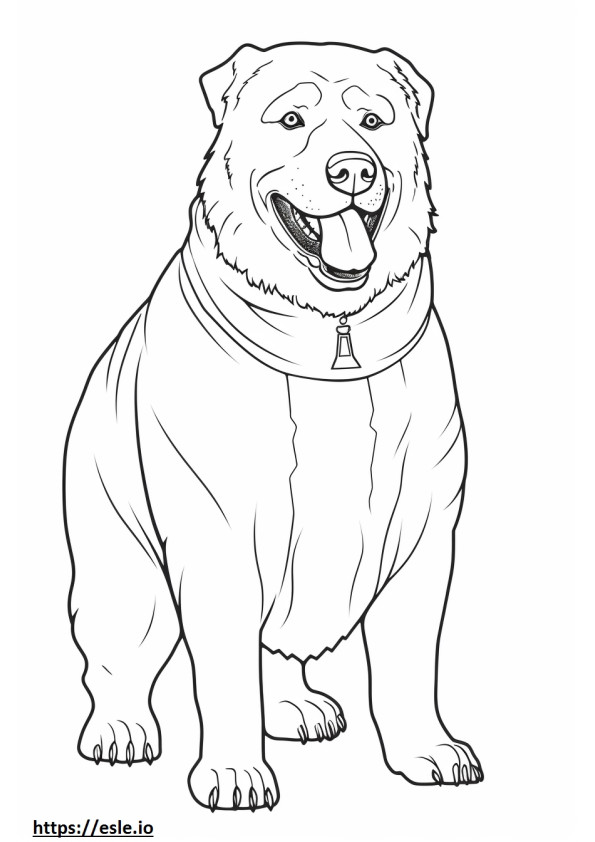 Russian Bear Dog full body 1