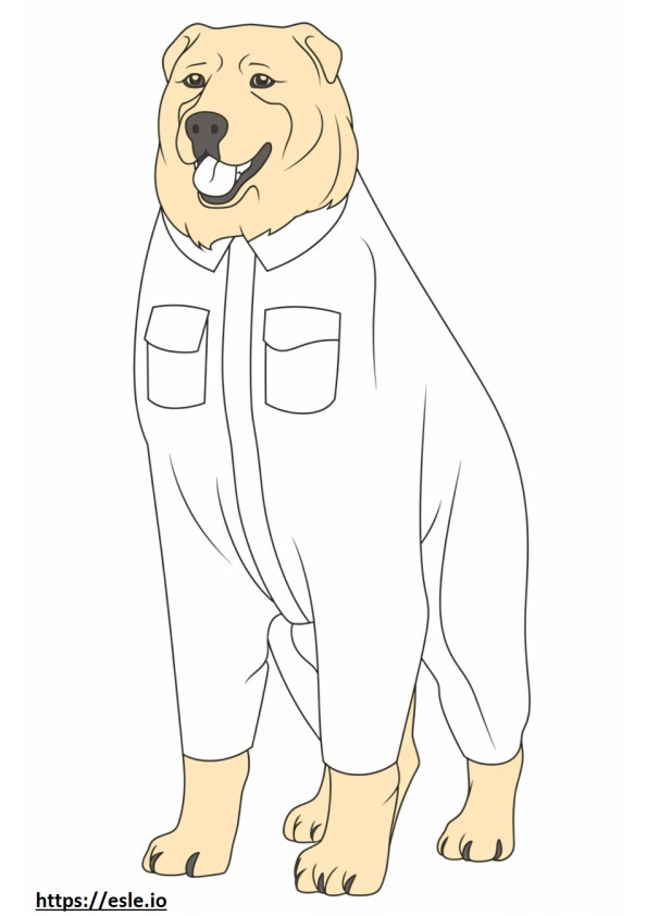 Russian Bear Dog full body 3