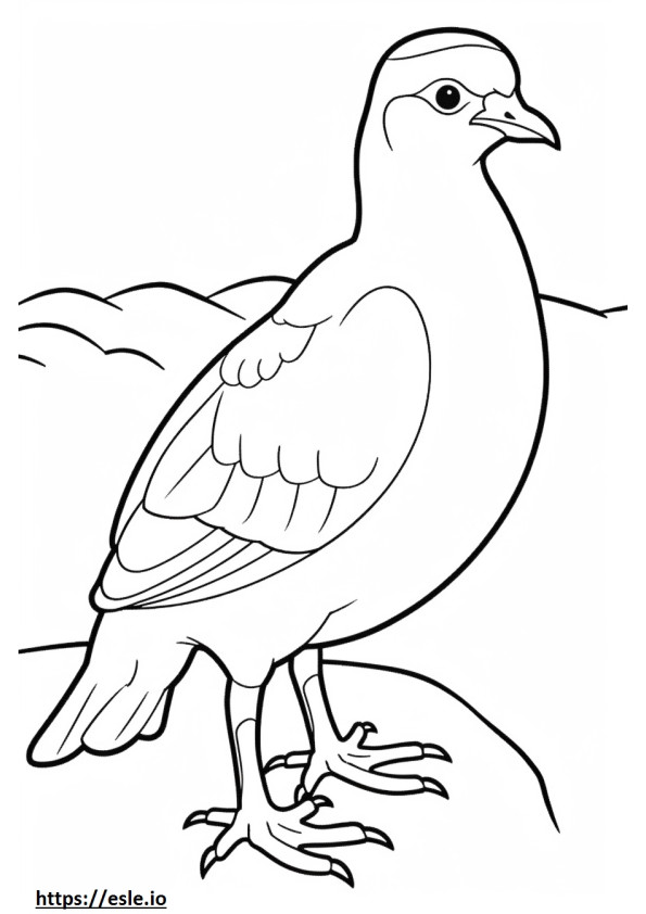 Jacana Kawaii Ekor Burung Pegar gambar mewarnai