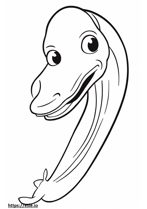 Freshwater Eel face coloring page