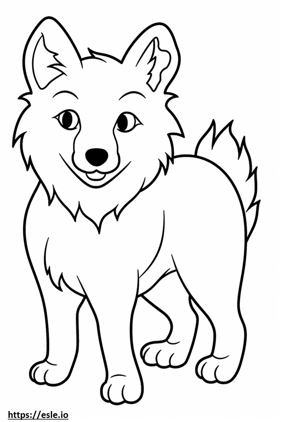 Gambar Marmer Fox Kawaii 3 untuk Mewarnai