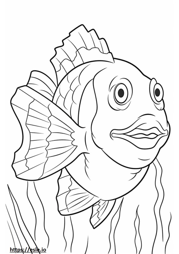 Rockfish śliczny kolorowanka